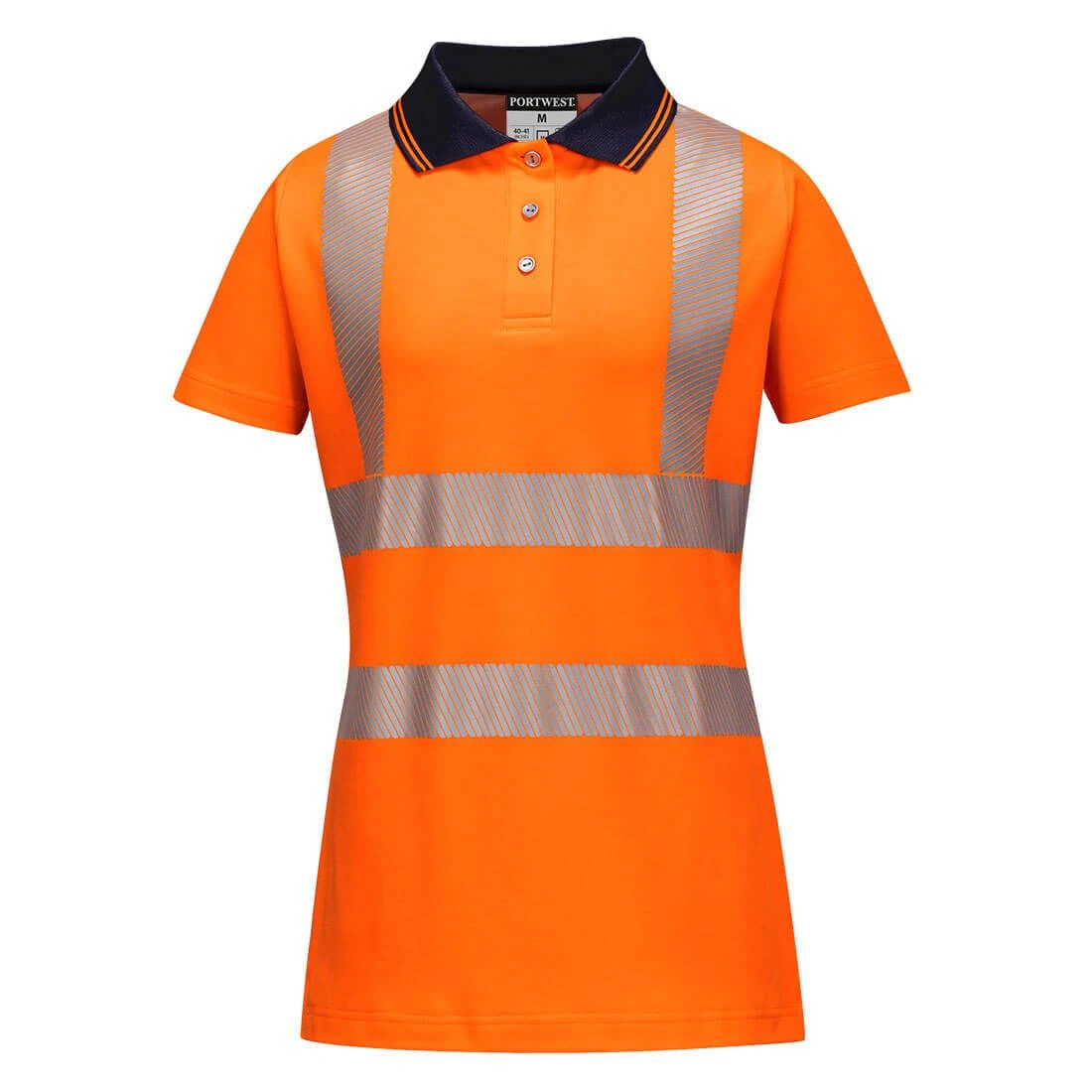 Portwest Hi-Vis Women's Cotton Comfort Pro Polo Shirt S/S 3 Portwest Hi-Vis Women's Cotton Comfort Pro Polo Shirt S/S