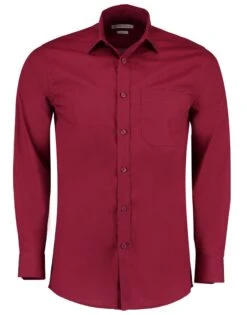 Kustom Kit Tailored Fit Long Sleeve Poplin Shirt -XAMAX bb0c1cb528b084a77ede10db41ae0ec2bc84150377137ce8c22b1f530491112d