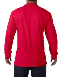 Gildan Premium Cotton® Adult Long Sleeve Double Piqué Polo -XAMAX bde996ab321dbad194c32c48c892231053b67691923dfd44694967df791048b9