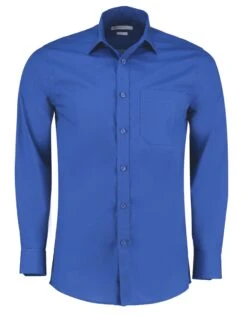 Kustom Kit Tailored Fit Long Sleeve Poplin Shirt -XAMAX be84b185414878dc0db05dafa1d757b9eceb55272293e8abc522634b9eded53b