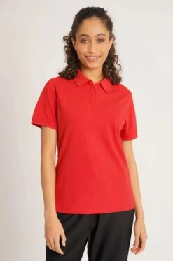 BEHRENS Pique Womens Polo -XAMAX beh 4469l red mod 1 6