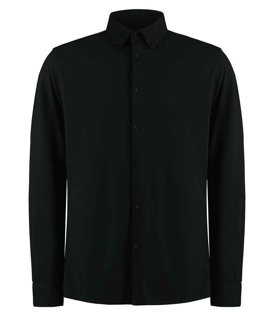 Kustom Kit Tailored Fit Superwash 60 Pique Shirt (Long Sleeve) 5 Kustom Kit Tailored Fit Superwash 60 Pique Shirt (Long Sleeve) - Image 3
