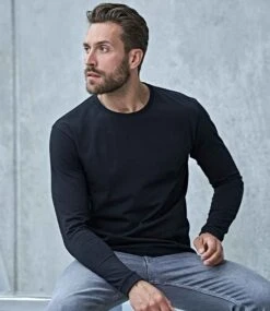 Tee Jays Mens Long Sleeve Fashion Sof-Tee 11 Tee Jays Mens Long Sleeve Fashion Sof-Tee -XAMAX bfc61a86c249bba7f939eb10c73fd24cd4879eed01876a4274d3b2ba587f37b2