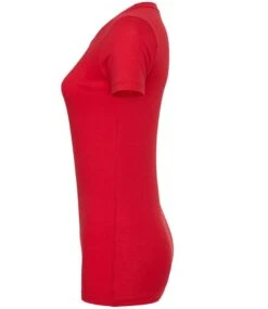 Bella+Canvas Womens Relaxed Jersey Short Sleeve Tee -XAMAX bl6400 red left 5