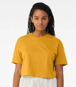 Bella+Canvas Bella Ladies Jersey Cropped T Shirt 28 Bella+Canvas Bella Ladies Jersey Cropped T Shirt -XAMAX bl6482 mus model 1