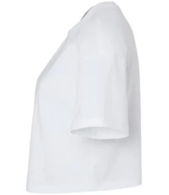 Bella+Canvas Bella Ladies Jersey Cropped T Shirt 41 Bella+Canvas Bella Ladies Jersey Cropped T Shirt -XAMAX bl6482 whi left