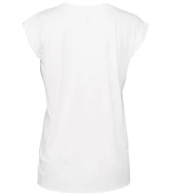Bella+Canvas Womens Flowy Muscle Tee With Rolled Cuff -XAMAX bl8804 whi back 5
