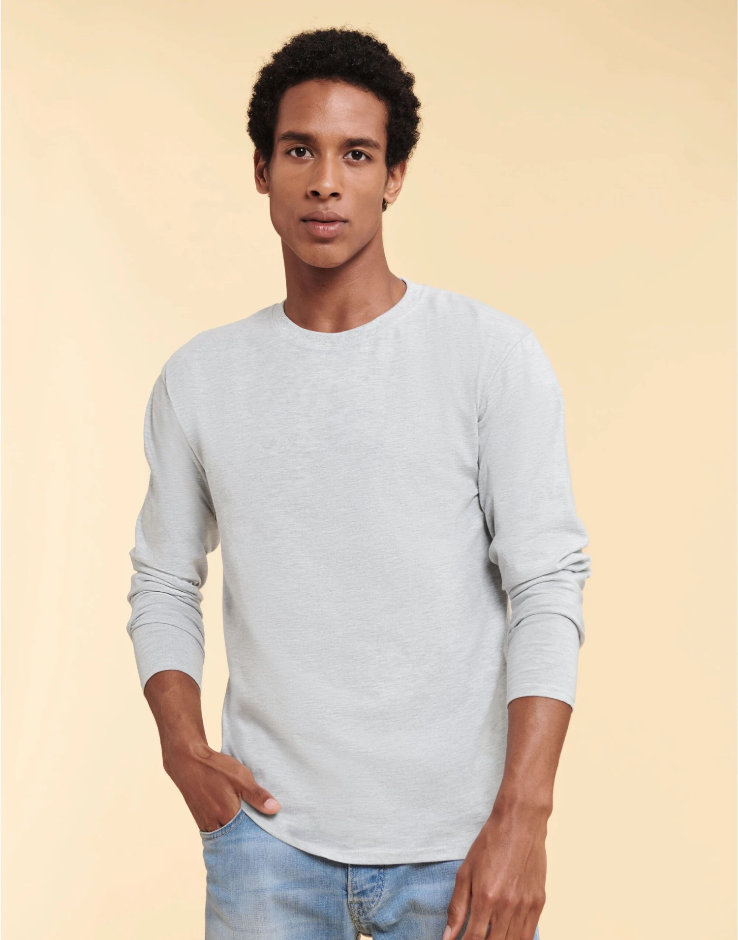 Fruit Of The Loom Mens Iconic 195 Premium Long Sleeve T 6 Fruit Of The Loom Mens Iconic 195 Premium Long Sleeve T - Image 4