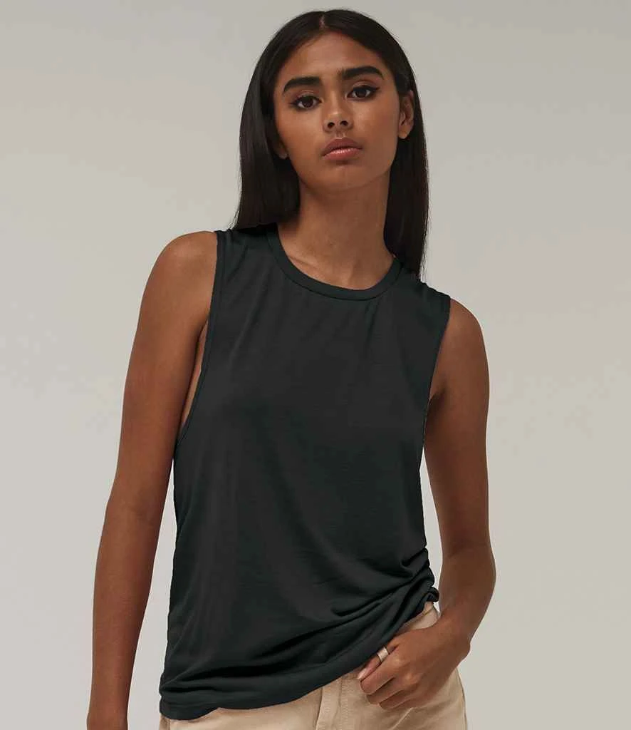 Bella+Canvas Bella Ladies Flowy Scoop Muscle Tank Top 4 Bella+Canvas Bella Ladies Flowy Scoop Muscle Tank Top - Image 2