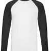 Fruit Of The Loom Mens Valueweight Long Sleeve Baseball T Shirt