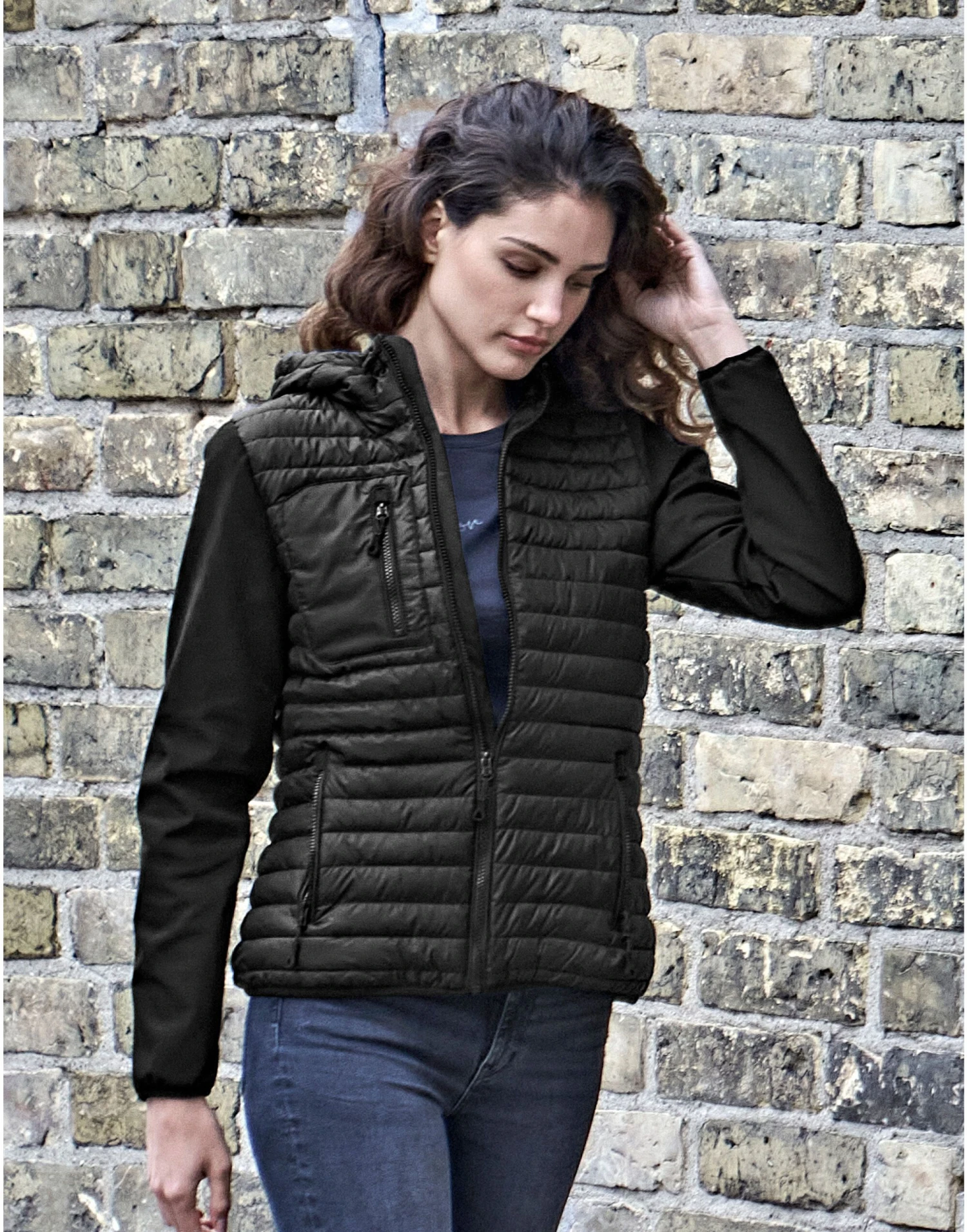 Tee Jays Ladies' Hooded Crossover Jacket 5 Tee Jays Ladies' Hooded Crossover Jacket - Image 3