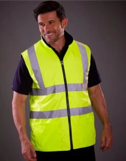 Yoko Hi-Vis Reversible Fleece Vest -XAMAX c3c54ef1945230915fc008c3aee759d56ced31fd9ea8c08436751d7d04e8a208