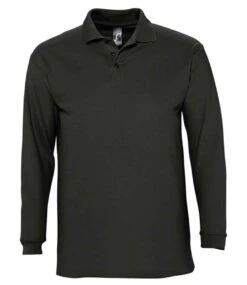 SOL'S Sols Winter Ii Long Sleeve Cotton Piqué Polo Shirt -XAMAX c411773a7e363d5e1e03e76e3d45bf96d9426947929e6a231bb96441da628e45