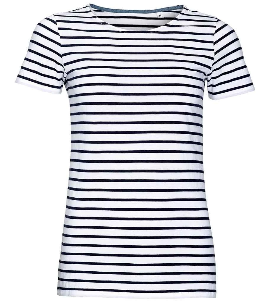 SOL's Ladies Miles Striped T Shirt 7 SOL's Ladies Miles Striped T Shirt - Image 5