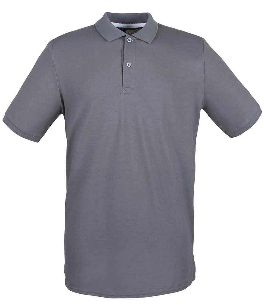 Henbury Modern Fit Cotton Piqué Polo Shirt 8 Henbury Modern Fit Cotton Piqué Polo Shirt - Image 6