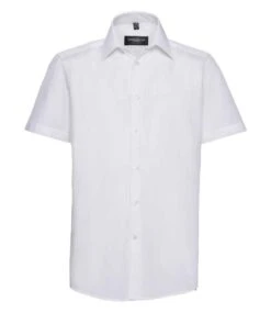 Russell Collection Mens Short Sleeve Tailored Polycotton Poplin Shirt -XAMAX c8743aefc5175113fc31c88bd8b4d09220d3abd201135e2af7c11ac3dbee5b8f
