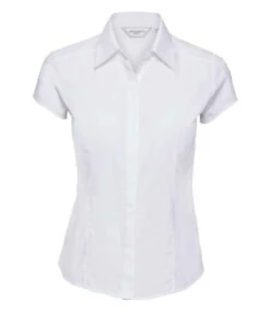 Russell Collection Ladies' Cap Sleeve Fitted Polycotton Poplin Shirt 25 Russell Collection Ladies' Cap Sleeve Fitted Polycotton Poplin Shirt -XAMAX c8e87ef3ccf95f8e10d7246f0717e25fd8f1fa18c288cb94c37a7f26ed4ee86f