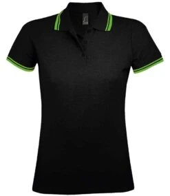 SOL'S Sols Ladies Pasadena Tipped Cotton Piqué Polo Shirt