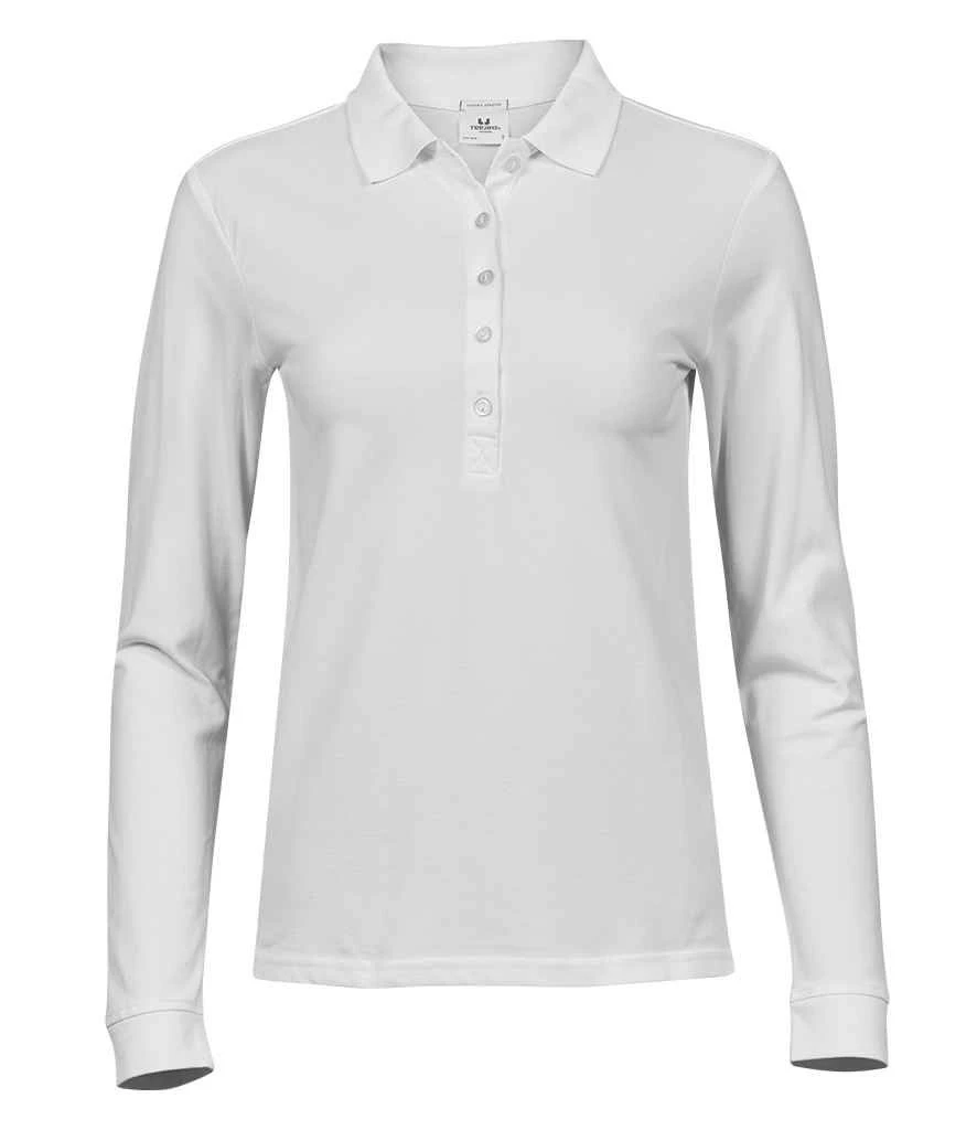 Tee Jays Ladies' Luxury Long Sleeve Stretch Polo 9 Tee Jays Ladies' Luxury Long Sleeve Stretch Polo - Image 7