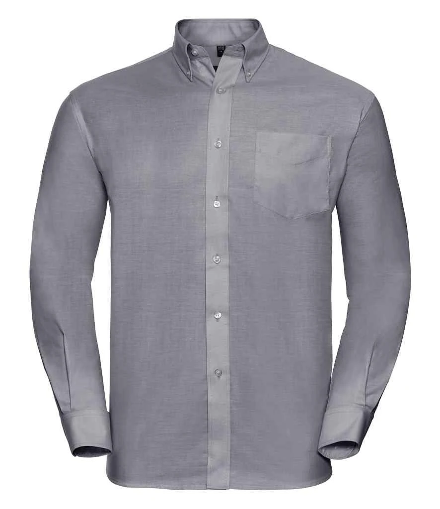 Russell Collection Mens Long Sleeve Classic Oxford Shirt 12 Russell Collection Mens Long Sleeve Classic Oxford Shirt - Image 10