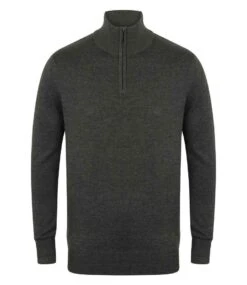 Henbury Zip Neck Sweater -XAMAX cb5ef980781757559c9bc26bc29ee1487c892ca320606dc9d9367963969407c3