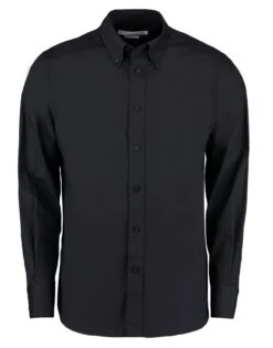 Kustom Kit Tailored Fit Long Sleeve City Shirt