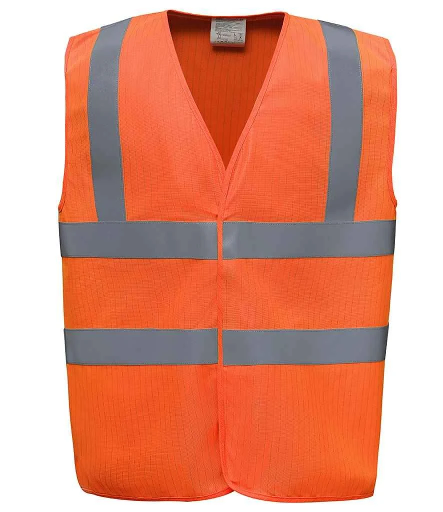 Yoko Hi Vis Anti-static Flame Retardant Waistcoat 3 Yoko Hi Vis Anti-static Flame Retardant Waistcoat