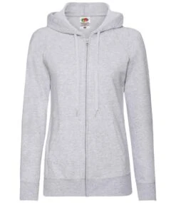 Fruit Of The Loom Ladies' Lightweight Hooded Sweat Jacket -XAMAX ce06b2185566dd71a9c442ee08cb8f48b50a965eddbe438dc5be968aeee810b7