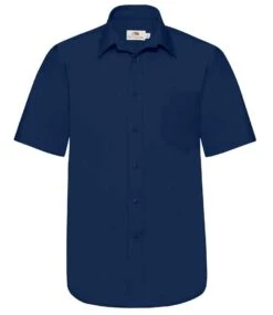 Fruit Of The Loom Mens Short Sleeve Poplin Shirt -XAMAX cfd0a5672041bbafcc96403e491534dcd9c652257e73f993058ab480aa62808e