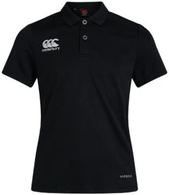 Canterbury Ladies Club Dry Polo Shirt -XAMAX cn263f blk front 3