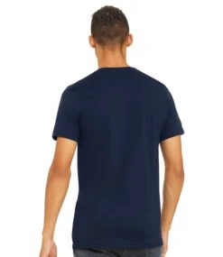 Bella+Canvas Unisex Crew Neck T Shirt -XAMAX cv3001 nav model 2 4