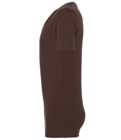 Bella+Canvas Unisex Jersey V Neck T Shirt 27 Bella+Canvas Unisex Jersey V Neck T Shirt -XAMAX cv3005 brn left 1