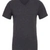 Bella+Canvas Unisex Heather Cvc V Neck T Shirt -XAMAX cvc3005 dgy front