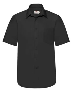 Fruit Of The Loom Mens Short Sleeve Poplin Shirt