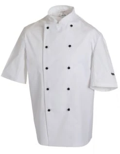 Dennys Removable Stud Short Sleeve Chef's Jacket