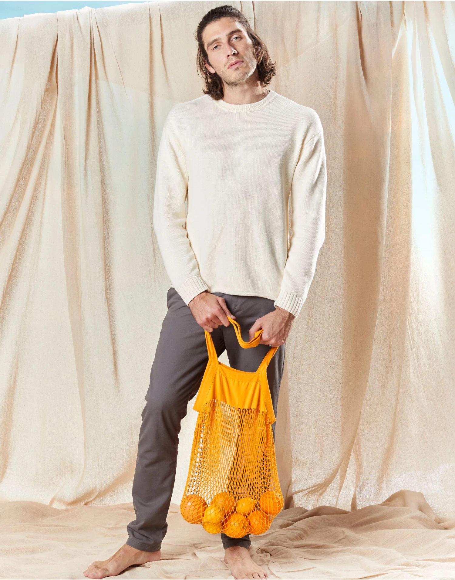 Westford Mill Organic Cotton Mesh Grocery Bag 5 Westford Mill Organic Cotton Mesh Grocery Bag - Image 3