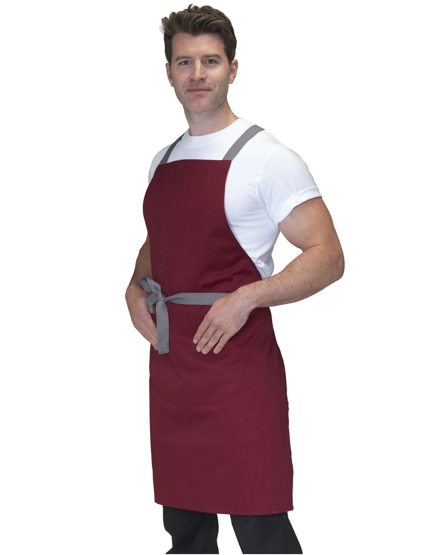 Dennys Cross Back Bib Apron 8 Dennys Cross Back Bib Apron - Image 6