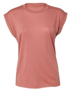 Bella+Canvas Womens Flowy Muscle Tee With Rolled Cuff -XAMAX d91580253e39be59d3a249c0afd985fb20c005c05972ce247d0eb62e3fc15e06