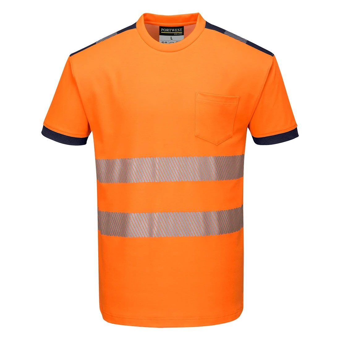 Portwest PW3 Hi-Vis Cotton Comfort T-Shirt S/S 8 Portwest PW3 Hi-Vis Cotton Comfort T-Shirt S/S - Image 6