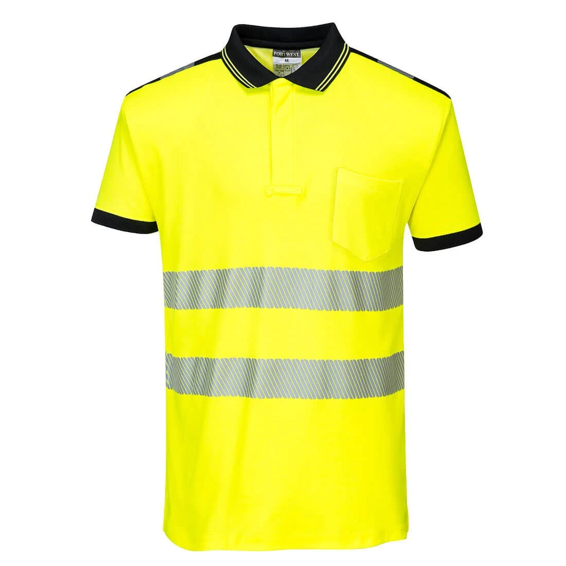 Portwest PW3 Hi-Vis Cotton Comfort Polo Shirt S/S 5 Portwest PW3 Hi-Vis Cotton Comfort Polo Shirt S/S - Image 3