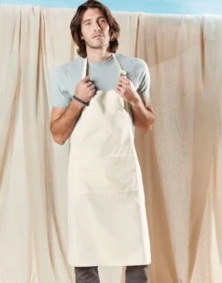 Westford Mill FairTrade Cotton Adult Apron -XAMAX df92096e0248b6d0a10138a4f403b6c543db5acba86edd3fda706fbfe45953e4