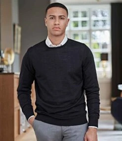 Tee Jays Mens Crew Neck Knitted Sweater -XAMAX dfe3a4b02ad2e131e2d385b8b99f85060425725879263ab05e20ca893adc300d