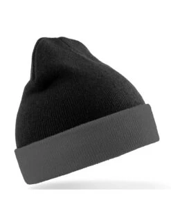 Result Genuine Recycled Recycled Black Compass Beanie