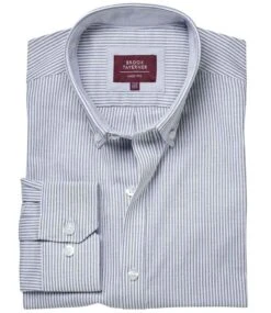 Brook Taverner Lawrence Long Shirt Stretch Oxford Shirt -XAMAX e14271bc253de8cda9d8db7b97c98612e7e28513ac8d3ecdee063d1d2db6066f