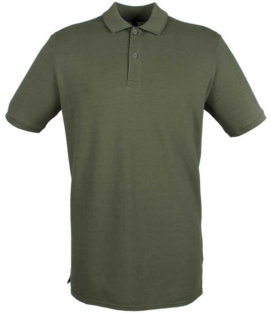 Henbury Modern Fit Cotton Piqué Polo Shirt 10 Henbury Modern Fit Cotton Piqué Polo Shirt - Image 8