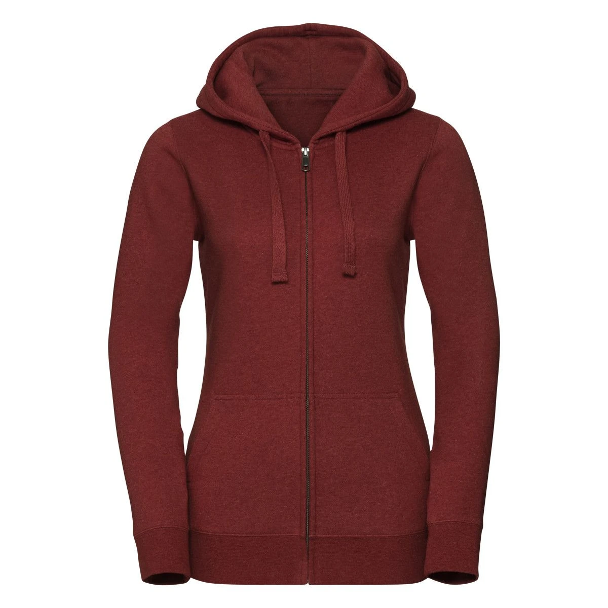 Russell Ladies' Authentic Melange Zipped Hood Sweat 5 Russell Ladies' Authentic Melange Zipped Hood Sweat - Image 3