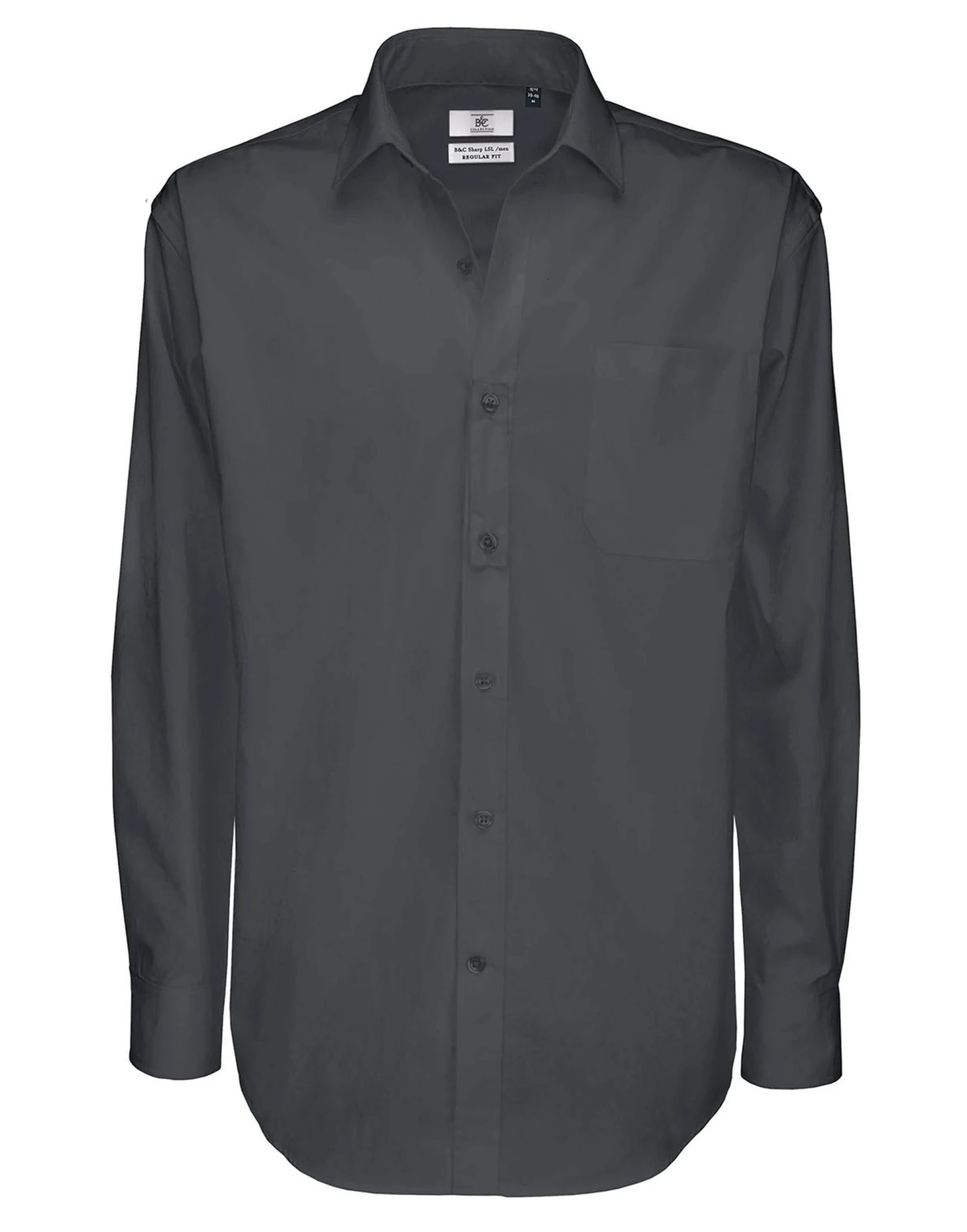 B&C Mens Sharp Long Sleeve Twill Shirt 4 B&C Mens Sharp Long Sleeve Twill Shirt - Image 2