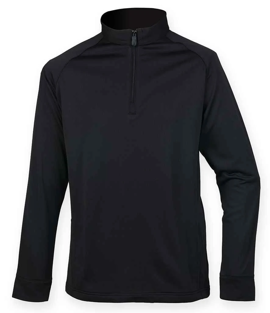 Henbury Zip Neck Wicking Top 3 Henbury Zip Neck Wicking Top