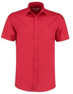 Kustom Kit Tailored Fit Short Sleeve Poplin Shirt -XAMAX e9aab9f44ad0fa00d3f6979b15aae187f8899d0c860e2afb04d29d31f554f1a9