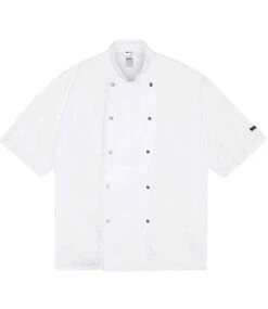 Dennys Long Sleeve Press Stud Chefs Jacket